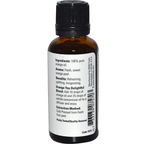 Now Foods - Essential Oils, Orange, 1 fl oz (30 ml)