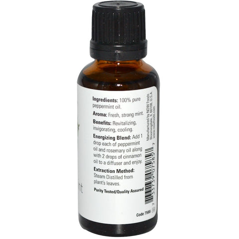Now Foods - Essential Oils, Peppermint, 1 fl oz (30 ml)