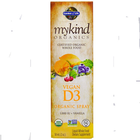 Garden Of Life - Mykind Organics Vegan D3 Vanilla 2oz LIQUID SPRAY