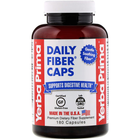 Yerba Prima - Daily Fiber Caps, 180 Capsules
