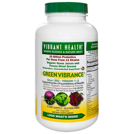 Vibrant Health - Green Vibrance, 240 Vegicaps