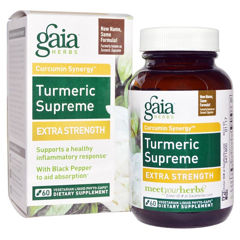 Gaia Herb - TURMERIC SUPREME: EXTRA STRENGTH LP CAPS 60