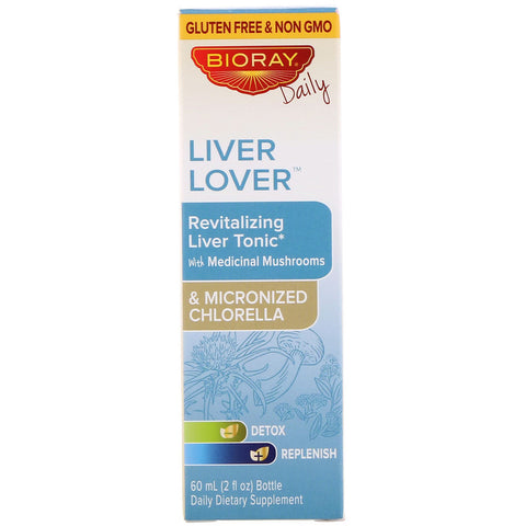 Bioray -Liver Lover, Revitalizing Liver Tonic, Alcohol Free, 2 fl oz (60 ml)