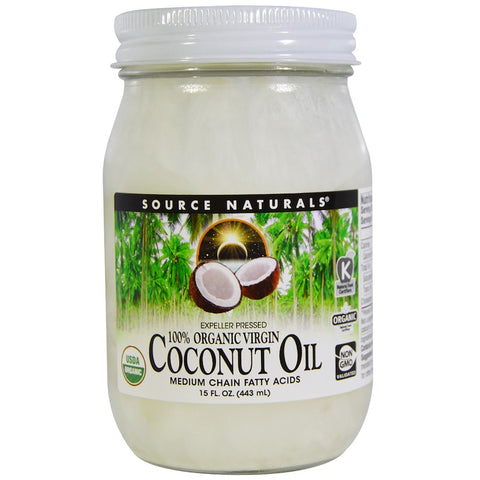 Source Naturals - Coconut Oil, Extra Virgin - 15 Fl Oz