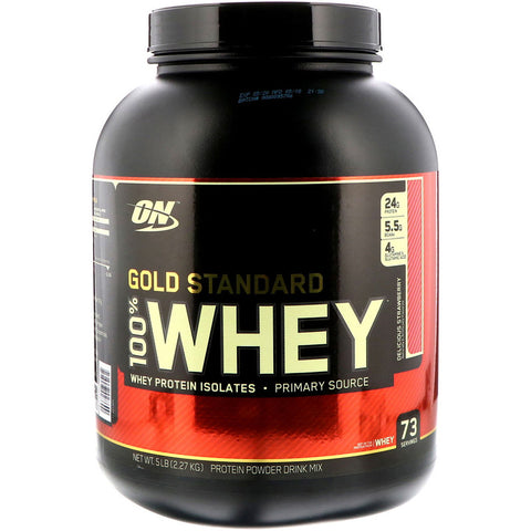 Optimum Nutrition - Gold Standard 100% Whey Delicious Strawberry - 5 Lb