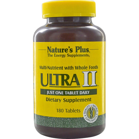 Natures Plus - Ultra II, Multi-Nutrient With Whole Foods, 180 Tablets