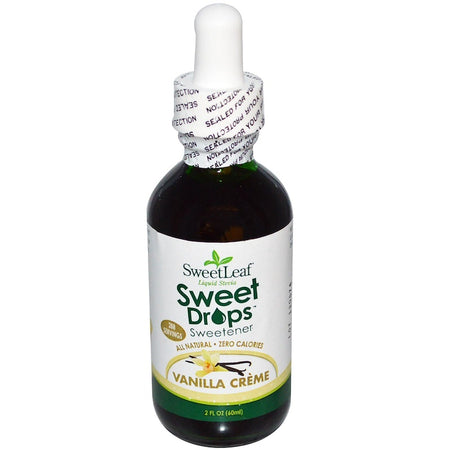 Wisdom Natural Sweetleaf -Liquid Stevia, SweetDrops Sweetener, Vanilla Creme, 2 fl oz (60 ml)