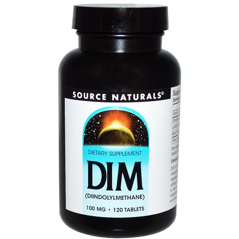 Source Naturals -  DIM, (Diindolylmethane), 100 mg, 120 Tablets