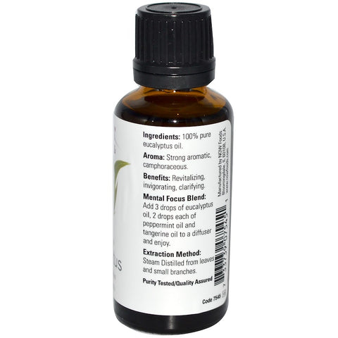 Now Foods - Essential Oils, Eucalyptus, 1 fl oz (30 ml)