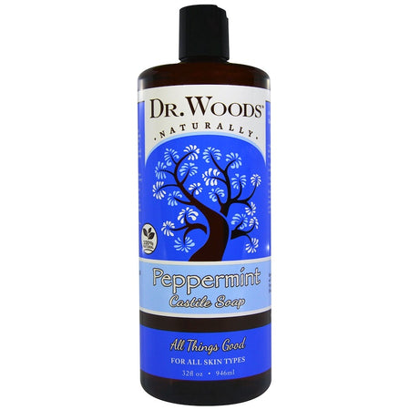 Dr Woods - Castile Soap Liquid Peppermint - 32 Ounce