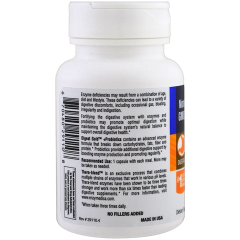 ENZYMEDICA - Digest Gold + Probiotics - 45 Capsules