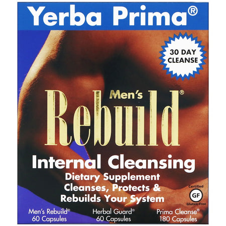 Yerba Prima - Men's Rebuild Internal Cleansing, 3 Part Program