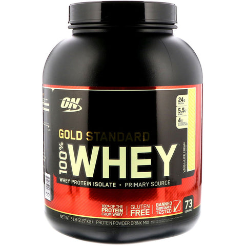 Optimum Nutrition - Gold Standard 100% Whey Vanilla Ice Cream - 5 Lb