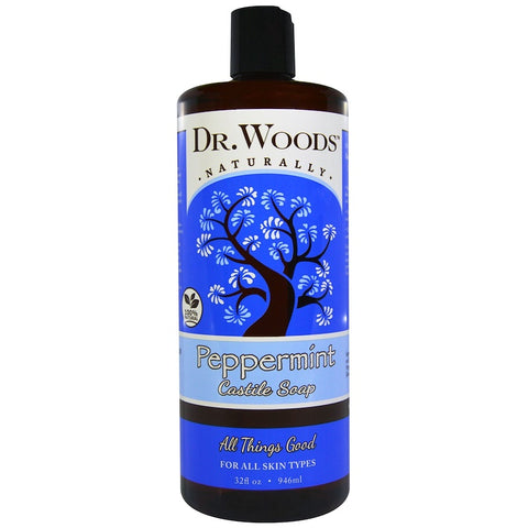 Dr Woods - Castile Soap Liquid Peppermint - 32 Ounce