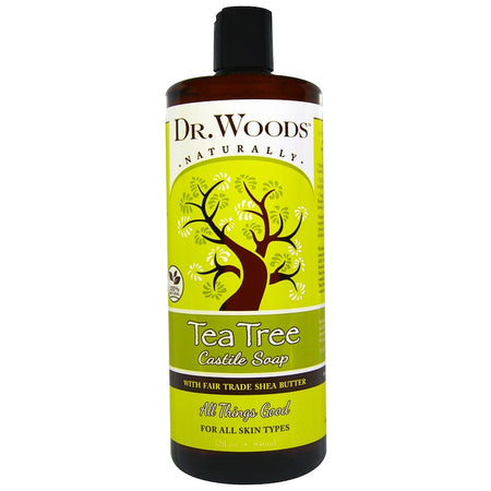 Dr Woods - Castile Soap Liquid Tea Tree With Shea Butter - 32 Ounce