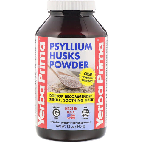 Yerba Prima - Organic Psyllium Whole Husks - 12 Oz Whole Husks