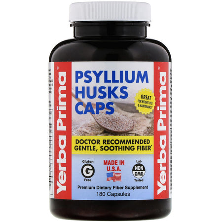 Yerba Prima - Psyllium Husks Caps - 180 Capsules
