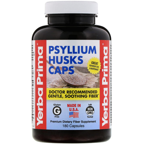 Yerba Prima - Psyllium Husks Caps - 180 Capsules