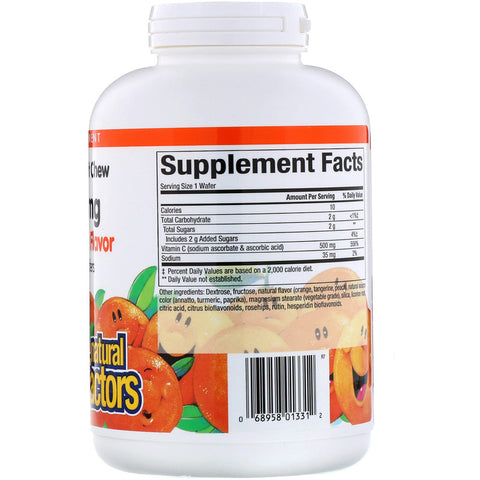 Natural Factors C 500mg Natural Fruit Chews-Tangy Orange  - 180 Chewable