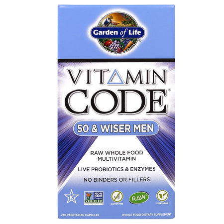 Garden Of Life - Vitamin Code, 50 & Wiser Men, 240 Vegetarian Capsules