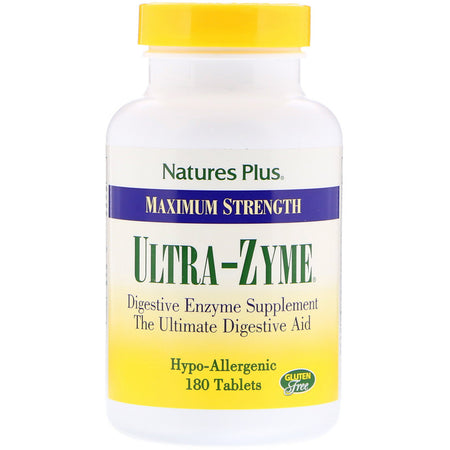 Natures Plus - Maximum Strength Ultra-Zyme, 180 Tablets