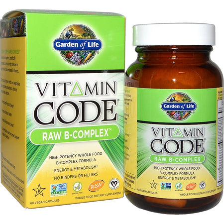 Garden Of Life - Vitamin Code, Raw B-Complex, 60 Vegan CAPSULES