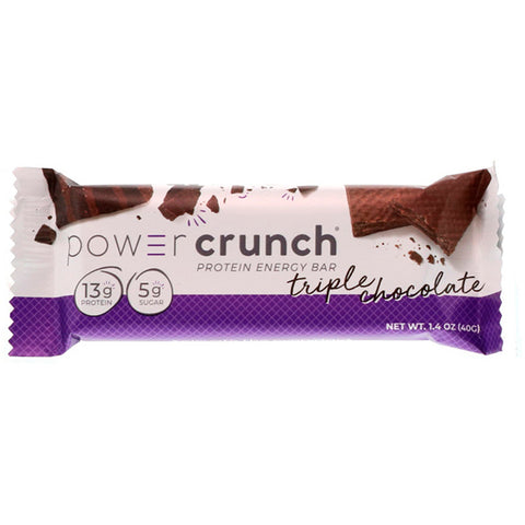BNRG, Power Crunch Protein Energy Bar, Original, Triple Chocolate, 12 Bars, 1.4 oz (40 g) Each