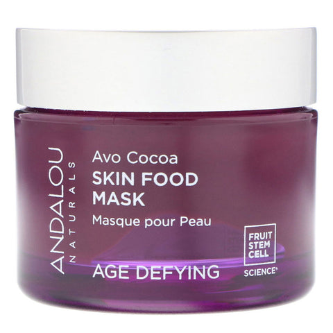 Andalou Naturals - Skin Food Mask, Avo Cocoa, Age Defying, 1.7 oz (50 g)