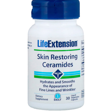 Life Extension - SKIN RESTORING CERAMIDES 30 LIQUID CAPSULES - 30 Softgels