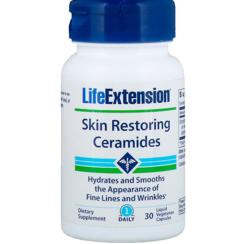 Life Extension - SKIN RESTORING CERAMIDES 30 LIQUID CAPSULES - 30 Softgels