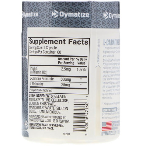 Dymatize - L-CARNITINE EXTREME - 60 Capsules