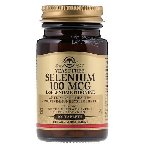 Solgar - Yeast-Free, 100 mcg, 100 Tablets