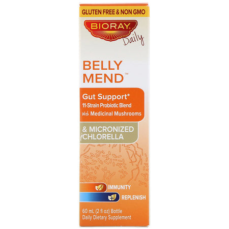 Bioray - Belly Mend, Gut Support, Alcohol Free, 2 fl oz (60 ml)