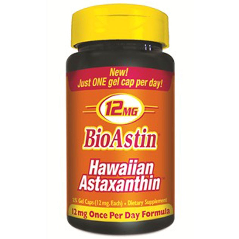 Nutrex Hawaii - BioAstin, Hawaiian Astaxanthin, 12 mg, 25 Gel Caps