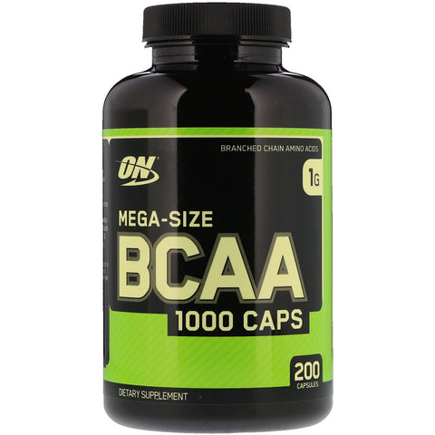 Optimum Nutrition - BCAA 1000 Caps, Mega-Size, 1 g, 200 Capsules