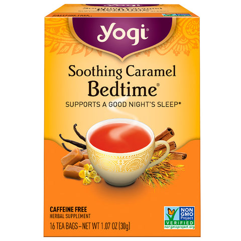 Yogi Tea - Soothing Caramel Bedtime, Caffeine Free, 16 Tea Bags, 1.07 oz (30 g)