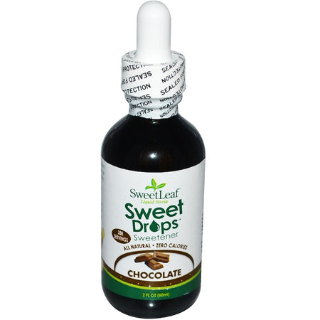 Wisdom Natural Sweetleaf - SweetLeaf Liquid Stevia, Sweet Drops Sweetener, Chocolate, 2 fl oz (60 ml)
