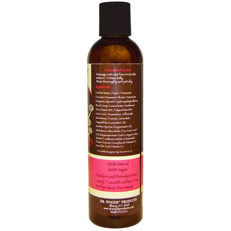 Dr Woods - Black Soap Facial Cleanser With Shea Butter - 8 Ounce