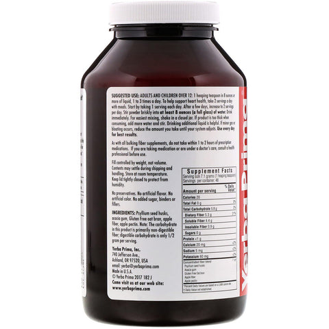 Yerba Prima - Soluble Fiber Formula - 12 Oz Powder