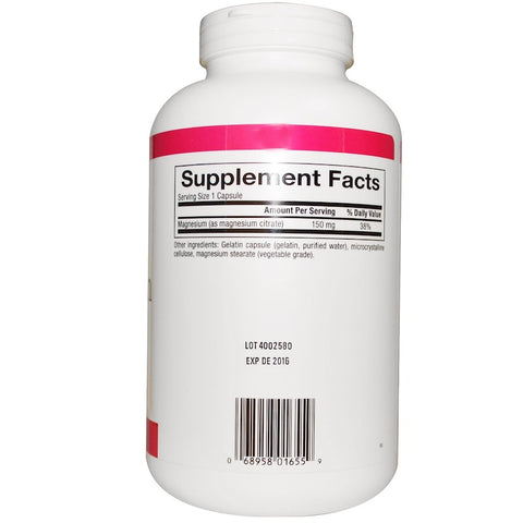 Natural Factors - Magnesium Citrate, 150 Mg,  - 360 Capsules