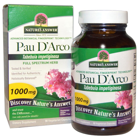 Nature's  Answers - Pau D'Arco, 1000 mg, 90 Vegetarian Capsules