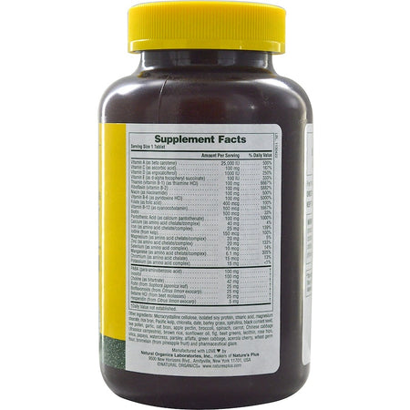 Natures Plus - Ultra II, Multi-Nutrient With Whole Foods, 180 Tablets
