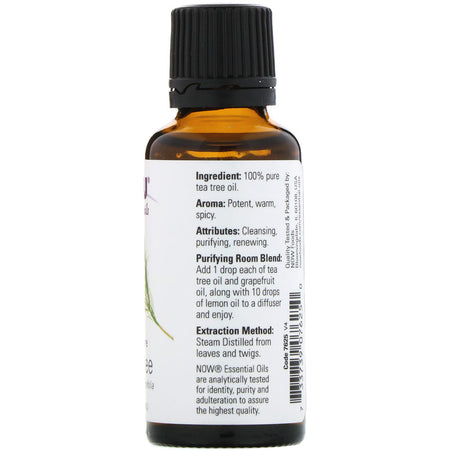 Now Foods -  Essential Oils, Tea Tree, 1 fl oz (30 ml)