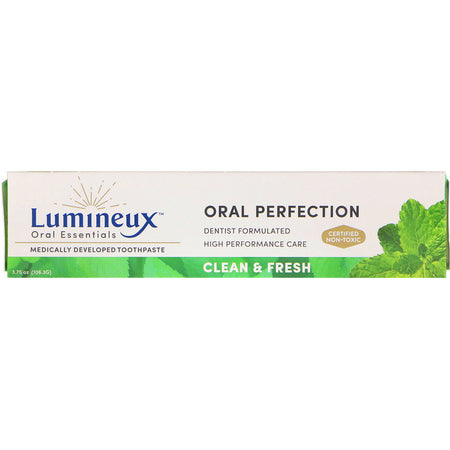 Lumineux Oral Essentials - Medically Developed Toothpaste, Clean & Fresh, 3.75 oz (106.3 g)