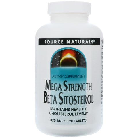 Source Naturals - Beta Sitosterol Mega Strength 375 Mg - 120 Tablet
