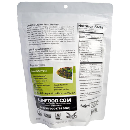 Sunfood - Raw Organic Maca Extreme, 8 oz (227 g)