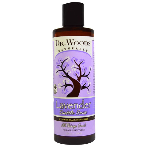 Dr Woods - Castile Soap Liquid Lavender With Shea Butter - 8 Ounce