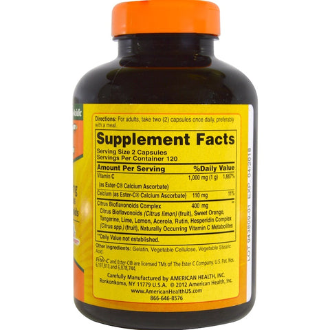 Ester-C®  500 Mg With Citrus Bioflavonoids Capsules - 240 Capsules