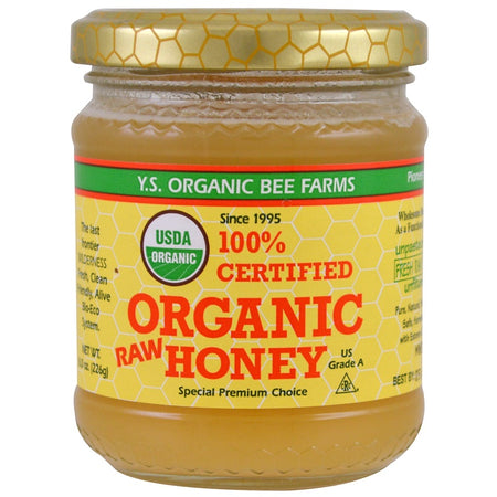 YS Organic Bee - Certified Organic Honey - 8 Oz