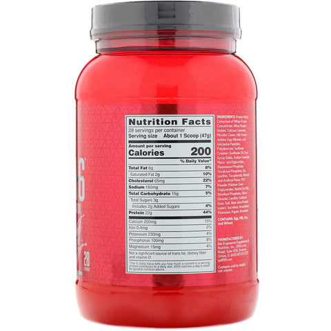 BSN - Syntha-6, Ultra Premium Protein Matrix, Strawberry Milkshake, 2.91 lbs (1.32 kg)